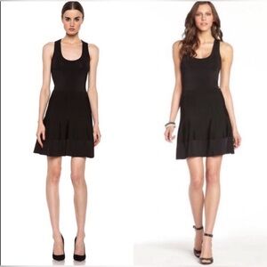 A.L.C. Stafford Fit Flare Bandage Tank Black Dress